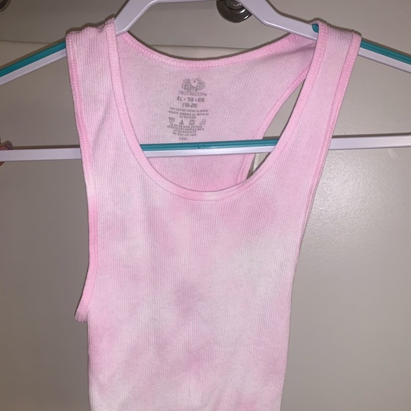 Tie Dye crop top (pink) - Picture 1 of 3